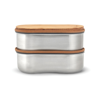 Лого трейд pекламные подарки фото: Двойной контейнер для бенто из нержавеющей стали Black+Blum